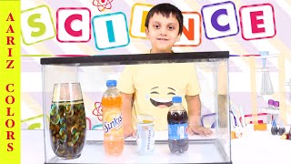 8 EASY DIY science experiments kids can do at home || COCA COLA vs MENTOS challenge || #StayHome ||