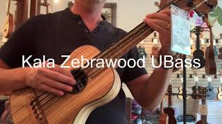 Kala Zebrawood UBass Demo/Review at Aloha City Ukes