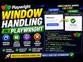 Playwright Tutorial 10 : Handling Multiple Windows in Playwright