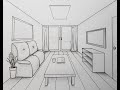 6th Grade Art: One-Point Perspective Room Drawing