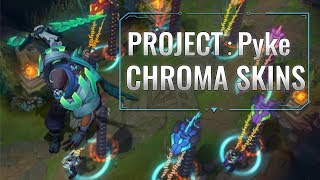 PROJECT Pyke Chroma skins (League of Legends)