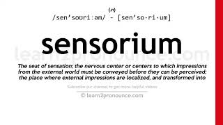 Pronunciation of Sensorium | Definition of Sensorium