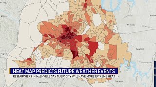 Nashville's new heat map predicts future weather events