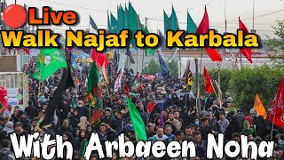 🔴Live karbala Arbaeen walk Najaf to Karbala | karbala safar 2022 | karbala 2022