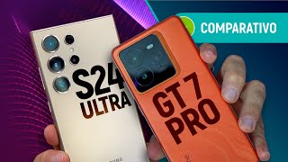 GALAXY S24 ULTRA vs REALME GT 7 PRO: REI da BATERIA supera CELULAR TOP SAMSUNG? | Comparativo