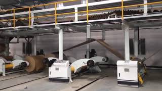 Automatic 5ply corrugated cardboard production line