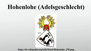 Hohenlohe (Adelsgeschlecht)