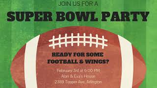 Super Bowl Party Invitations & Flyers