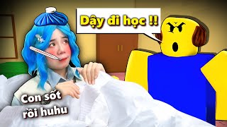 Mèo Simmy Giả Vờ Bị Sốt Để Nghỉ Học !! Mèo Simmy Trốn Ba Để Đi Ngủ Trong Roblox