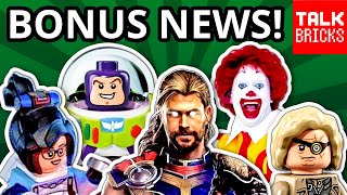 BONUS LEGO NEWS! NEW Thor! Toy Story! Overwatch 2?! Harry Potter! UCS AT-AT Issue?! McDonald's?!