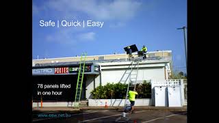 GEDA SolarLift - Solar Panel Lifter - 78 panels in 1 hour