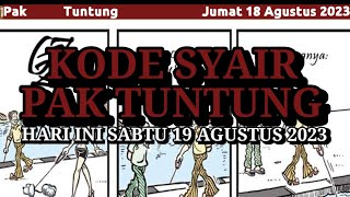 Kode Syair Pak Tuntung Hari Ini Sabtu 19 Agustus 2023, Hk, Sgp, Sdy