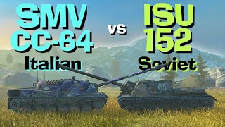 WOT Blitz Face Off || ISU-152 vs SMV CC-64