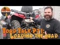 RVing Alaska: Toad Vehicle Talk ~ Loading the ATV and hooking up our truck to the Motorhome