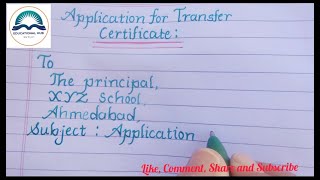 Application for Transfer Certificate / Application Writing / Formal English Letter/ Educational Hub