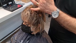 How to Make a Short Layered Haircut? ( Pixie Haircut ) @Serkan Karayılan Hairdresser