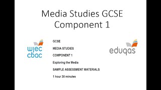 Eduqas Media Studies GCSE Component 1