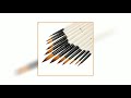 12pcs set nylon artist watercolor paint brush acrylic painting brush art supplies flat head pointe..