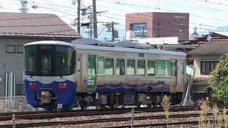 えちごトキめき鉄道ET122形K2編成構内試運転　長野総合車両センター