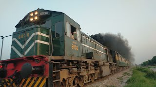 Full Heavy Black Smoke Exiting by Smoker HBU 20 8030 Locomotive||From Sanawan