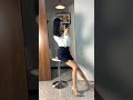 beautiful chinese girls 职业装 秘书 office lady black silk silk stockings long legs legend g legs