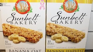 Sunbelt Bakery: Banana Oat \u0026 Banana Harvest Chewy Granola Bar Review