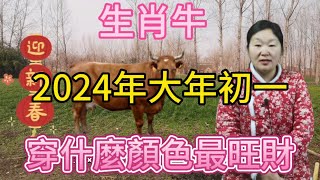 生肖屬牛人在2024農曆新年初一穿什麼顏色衣服最旺財！本期視頻講述生肖屬牛人2024大年初一穿對顏色衣服！家旺財旺事業旺！#生肖 #運勢 #風水 #財運 #2024 #顏色