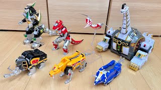 【MightyMorphinPowerRangers All megazord】ジュウレンジャー の全超合金魂で遊んでみた