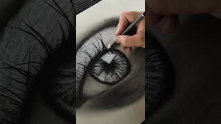 ASMR | Eye Drawing using CHARCOAL