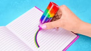 WOW!🌈RAINBOW CRAFTS FOR EVERYONE || DIYs For School and Home