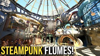 Steampunk \u0026 Terminator Waterslides!: Flume Contest Ep.05 (Pioneer Bracket 3)