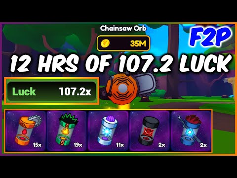 12 HOURS OF 107.2x LUCK AS A *F2P* IN ANIME CHAMPIONS SIMULATOR (ACS) ROBLOX