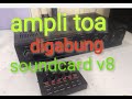 v8 di gabung ke ampli toa