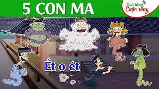5 CON MA -  Phim hoạt hình - Truyện cổ tích Nhật Bản - Hoạt hình hay - Cổ tích - Quà tặng cuộc sống