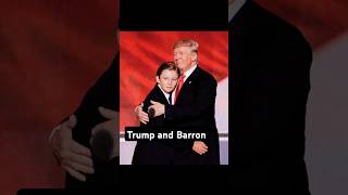 Donald Trump and handsome Barron Trump's father and son moments #donaldtrump #barrontrump