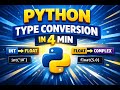 Implicit Type Conversion in Python | Learn in Under 4 Minutes ⚡@codewithkousalya 