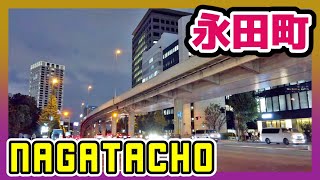 4K Tokyo Cityscape Nagatacho Koji-Machi Night Walk 東京 永田町 麴町 夜景 散歩 DjiPocket2