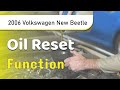 How to Use Oil Reset Function on SDS | 2006 Volkswagen New Beetle