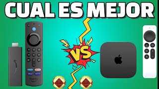 Cuál es mejor TV Box 2024 Fire TV 4k Max vs Apple TV 4k 2022 Qué Media streaming 4k comprar en 2024