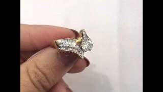 1.31ct Round Brilliant Cut Diamond Engagement Ring