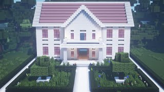 Minecraft🌸 How to Build a Large Modern House Tutorial #191