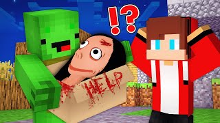 What if JJ and Mikey Found Momo's Head in Box - Maizen Minecraft Challenge