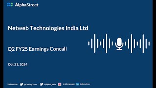 Netweb Technologies India Ltd Q2 FY2024-25 Earnings Conference Call