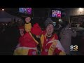 Kansas City Chiefs Fans Celebrate Super Bowl Win At Philly Bar