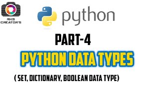 Set , Dictionary, Boolean data types || Python Data Types in tamil || Python Tutorial in tamil