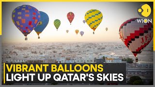 Vibrant Balloons Light Up Qatar's Skies, Creating a Spectacular Display at Night