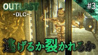 【Outlast・DLC】追いつかれれば体を引き裂かれる必死の逃走【内部告発者：ホラーゲーム】鳥の爪実況#3