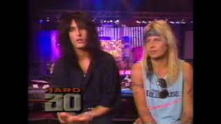 Motley Crue's Nikki Six and Vince Neil Discuss Drug Use, Lawsuits, 1989