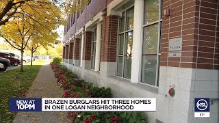Brazen burglars hit three homes in one Logan neighborhood