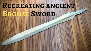 Casting a bronze age sword reproduction